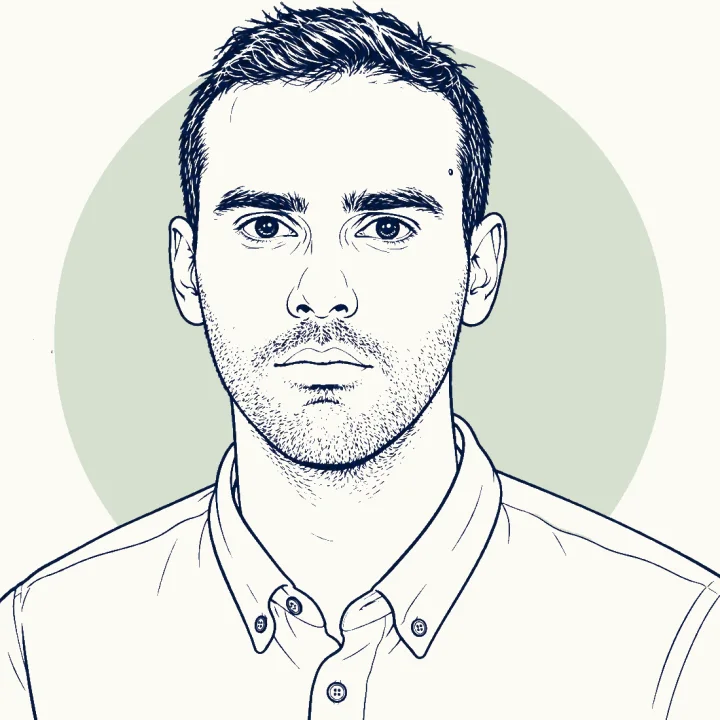 Illustrated portrait of Noaman S’Bouria